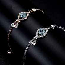 KARASU 2016 New Evil Eye Multi-color Austrian Rhinestone Bracelets Women Rose Gold Plated Water Drop Pulseira Jewelry Bijoux