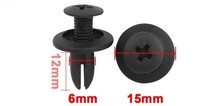 40PCS Black Auto Vehicle Plastic Rivets Fastener For Car Bumper Clips Retainer Fastener Rivet Door Snap Panel Fender Liner