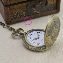 Soviet BOLSHEVIK quartz pocket watch woman lady classic vintage antique fob watches ancient bronze sickle hammer
