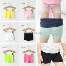 Summer Fashion Girls 100% Cotton Short Leggings Kids Girls ElasticModal Leggings Pants,Girls Shorts