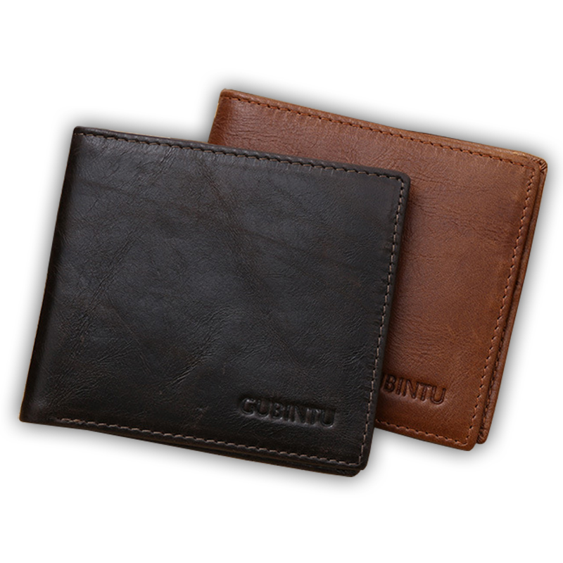 Top Quality genuine leather wallet men purse vintage mens wallets famous brand crazy horse ...