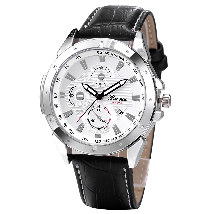 Hot Waterproof Fashion Men Watch Popular Luxury Brand Quartz Leather Strap Relogio Masculino Male Casual Clock Military Watches