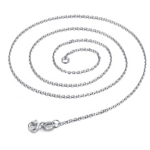 (Min $10 mix orders) Low price Wholesale Lady Jewelry 925 Sterling Silver 2mm Pendant Necklace Chain XL507-18″