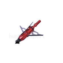 bow and arrow archery broadheads 3x fixed extensible blade red aluminum sharp arrow tip fit for