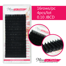 4 casse/lot 0.10mm Thickness Salon Eyelashes False Black Lash Extensions Tray Lash 9/11/13/15mm