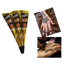 New Arrivals Body Art Paint High Quality Mini Natural Indian Tattoo Henna Paste for Body Drawing Black Henna tattoo Y3