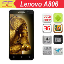 Original Lenovo A806 A8 4G LTE FDD MTK6592 Octa Core 1.7GHz Android 4.4 Mobile Phone 5.0″ IPS 1280×720 13.0MP 2GB RAM 16G ROM