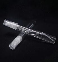 10ml spray glass empty bottles / 50pcs cylindrical perfume bottle / cosmetic packaging container