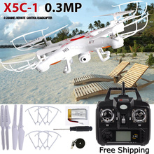 New Arrival X5C-1 2.4G 4CH 6-Axis Professional Aerial RC Helicopter Quadcopter Toys Drone With 0.3MP HD Camera Kids Gifts