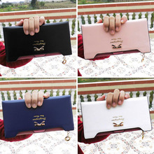 2015 New Lovely  Lady Women Purse Long Zip Wallet PU Thin Card Holders  CA1T