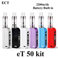 Vape Box Mod Electronic Cigarette E Cigarette Kit ECT eT 50 Vaporizer E Hookah Shisha Pen
