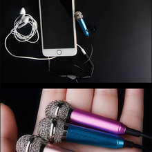 Mini Microphone For Cellphone Laptop Sing Song Record Sound Karaoke KTV Metal Aluminum Microphone For iPhone