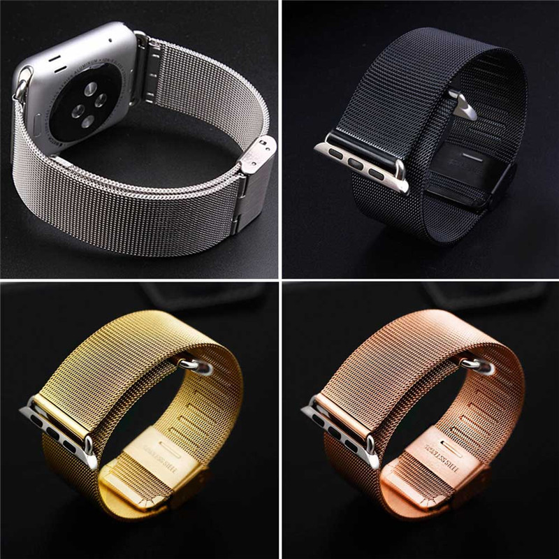 Original Milanese Loop strap Link Bracelet Stainless Steel band for apple watch 42mm 38mm Watchband