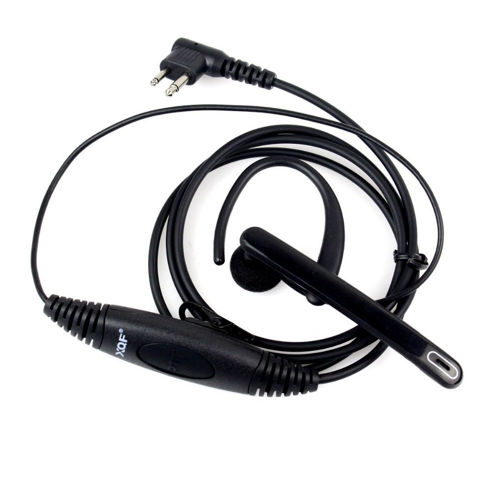 New 2 Pin Ear Bar Earpiece Mic Ptt Headset For Motorola Radios Walkie Talkie Gp300 Gp308 C2074a 7419