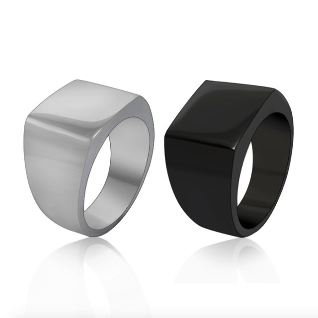 fine stainless steel men's wedding ring