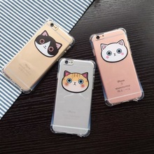 Phone case for iphone6 6s 6 plus 6s plus Cute Lovely Cat Animal Printed soft tpu phone Back cover