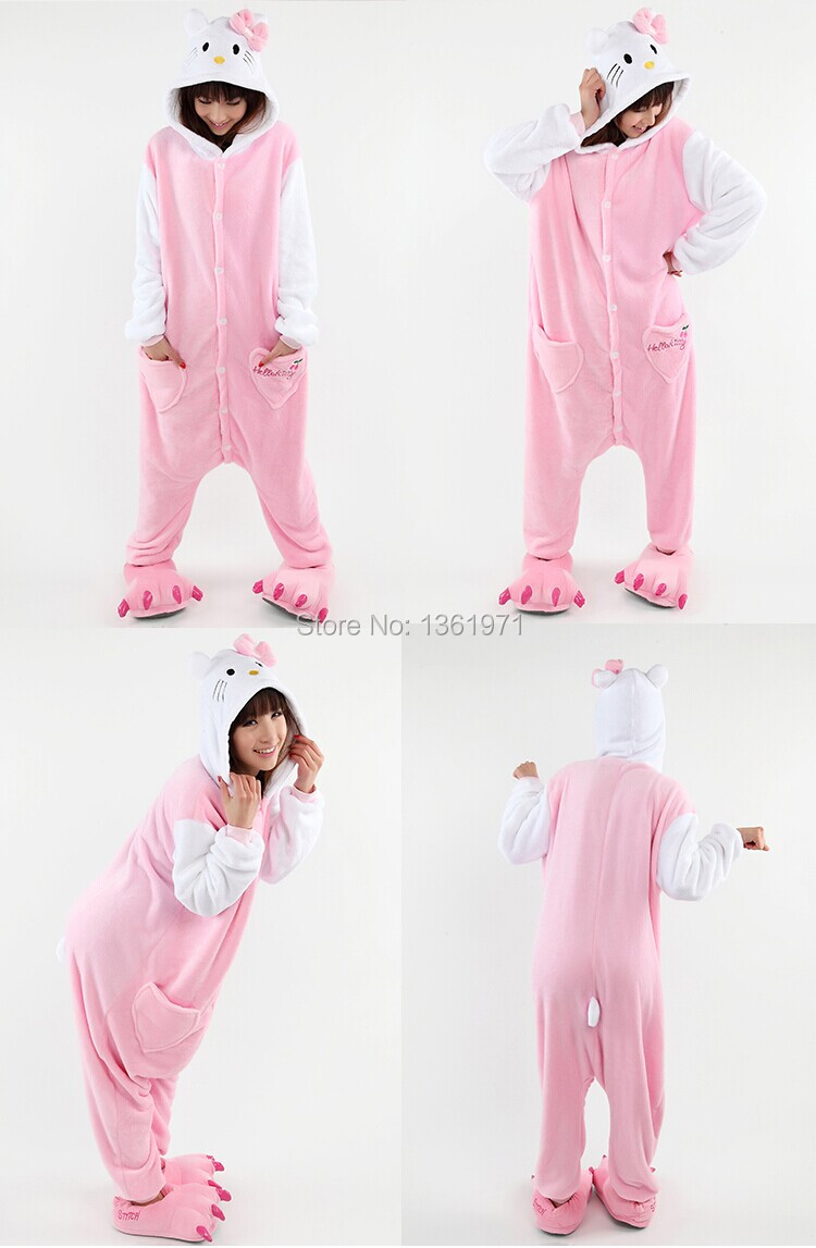 Pink Hello Kitty Women Animal Pajamas