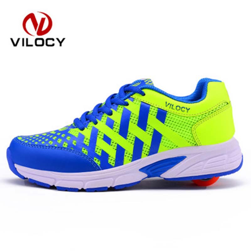 New Children Shoes Wheels Manual Super Light Adult Kids Outdoor Shoes High Quality Flying Sneakers Roller Skate Shoes Heelys