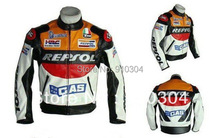 Fashion Motorcycle Jackets Motorcycle riding clothing Jacket motorbike racing suits motorcycle REPSOL Racing Leather Jacket PU