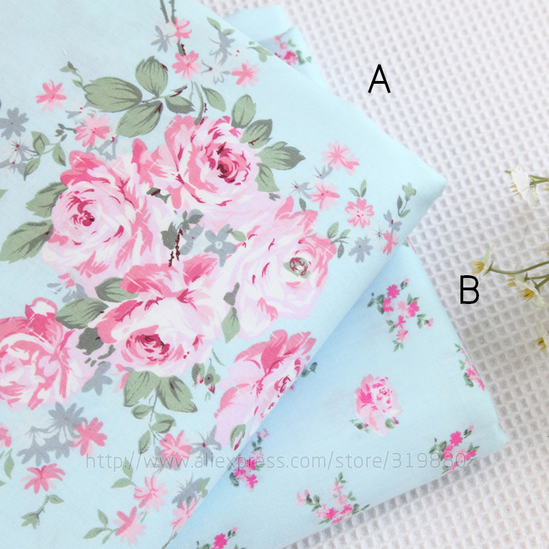 4X 50*50cm Fabric Bundle Cotton Patchwork Sewing Quilting Tissue Cloth DIY^