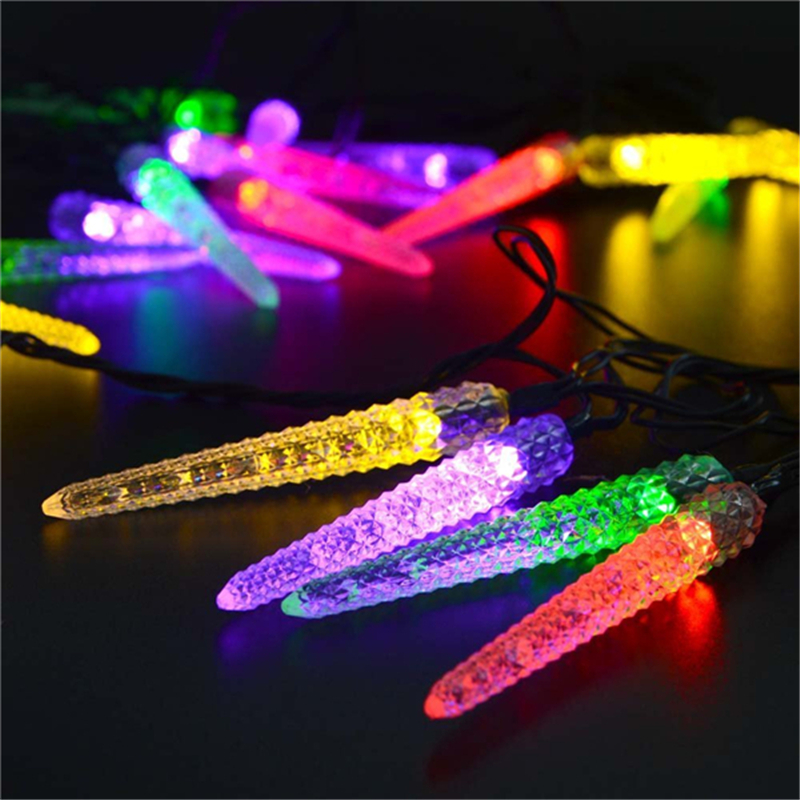solar powered led christmas light 16ft 20 led icicle solar powered led christmas light 16ft 20 led icicle