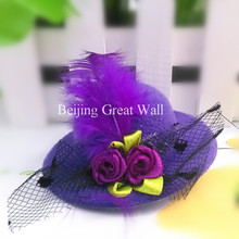 1pc New Party Small Fur Hat Flower Yarn Hairpins Kids Accessories Children Accessories Baby Hair Accessories