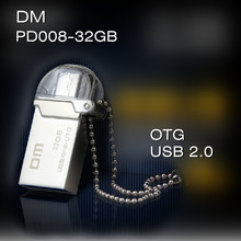 DM PD008 OTG USB 100% 32GB USB Flash Drive Smartphone Pen Drive Micro USB Portable Storage Memory Metal USB Stick Free shipping