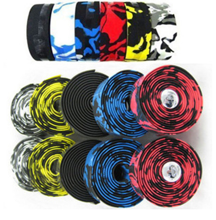 1 Pair 2015 New Colorful Decoration Cycling Handle Bar Belt Skidproof Bike Bicycle Handlebar Tape Wrap