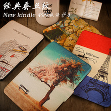 for amazon 2014 new kindle touch screen 7 7th generation 6” ereader slim protective cover smart case+protector film+stylus