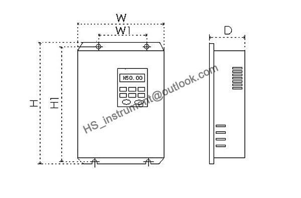 DOVOL DV300 2022 T 220V, 2.2kw frequency inverter motor
