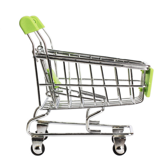 Mini Supermarket Handcart Green Shopping Utility Cart Mode Green Storage US V