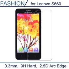 0.3 мм закаленное стекло фильм для Lenovo S660 S 660 9 H 2.5D дуги край прозрачный экран протектор фильм с чистые инструменты