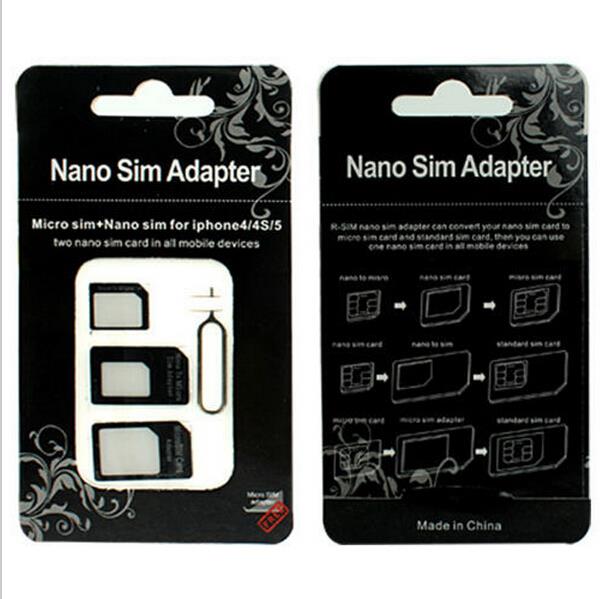   4-in-1 Nano    Sim   iPhone 4 4S 5 5S B2169 CYLL