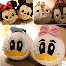 Super cute 1pc 30cm cartoon Donald Duck Daisy chipmunk rose plush pillow cushion stuffed toy children Valentine’s Day gift
