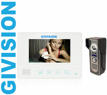 7inch LCD wired home video door phone intercom security system outdoor camera IR night vision doorphone monitor kit