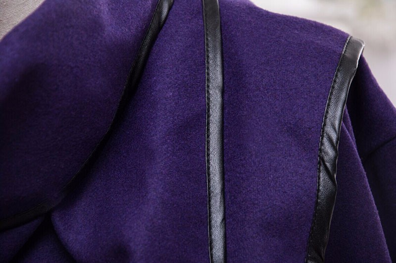 2015 New Fashion Winter Woolen Overcoat Women Jackets Woolen Coat Free Shipping Casaco FemininoTurn-Down Collar Zipper Jacket (1)