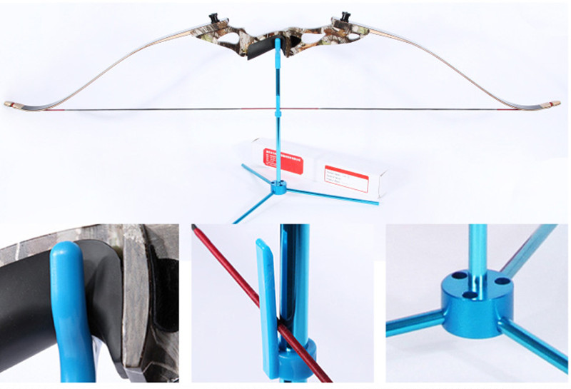 1pc New Hot Folded 42cm Archery Blue Compound Stand Hunting Bow Holder Recurve Bow Rack Removable