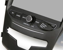 Qual Cord android 4 4 4 stereo for Ssangyong Korando 1024X600 Capacitive screen GPS Radio headunit