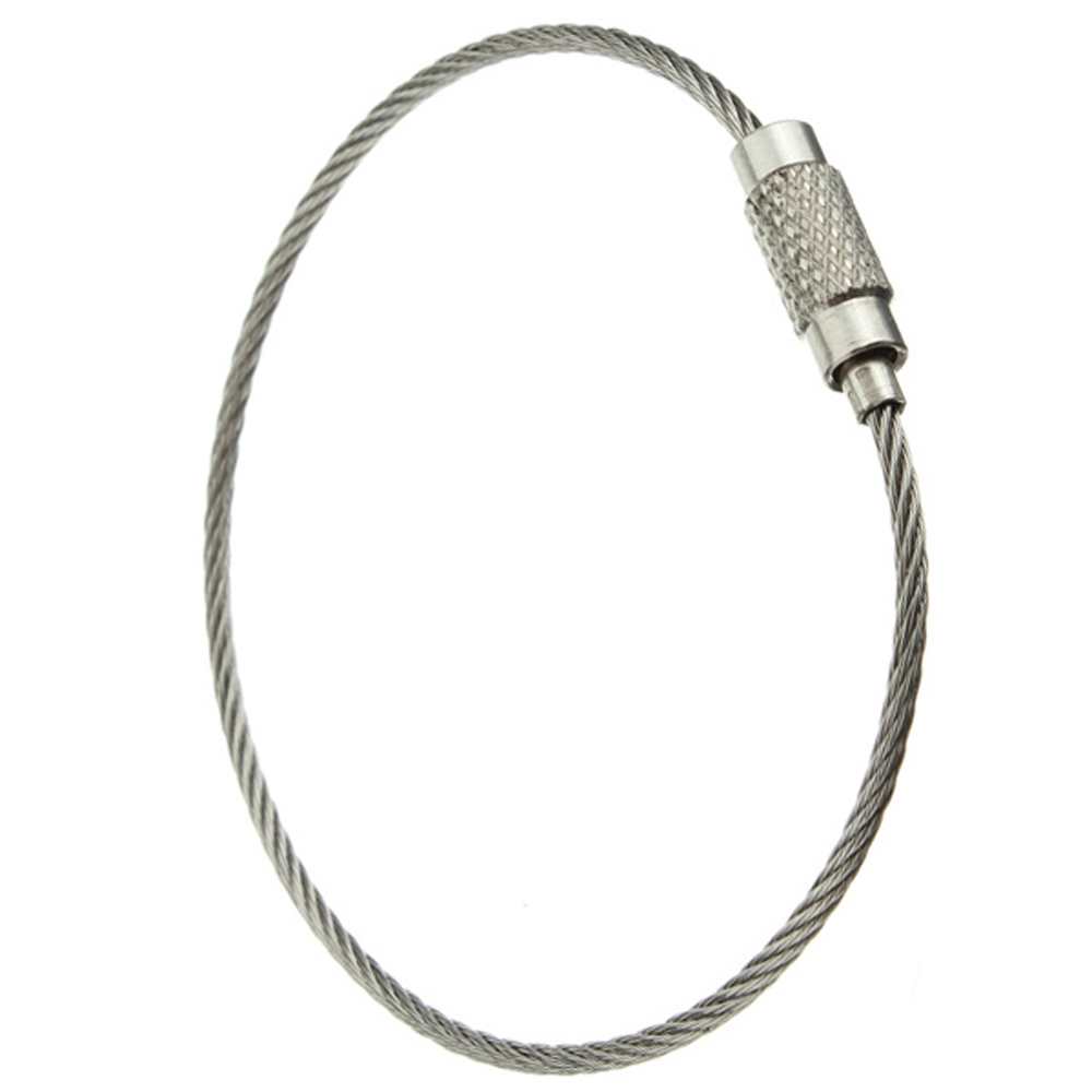 Гаджет  New 5pcs Stainless Steel Screw Locking Wire Keychain Cable None Изготовление под заказ