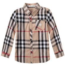 New 2016 Spring&Autumn Fashion Children Shirts boys plaid Long sleeve shirts kids boys tops shirts High-Quality