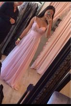 Elegant Handmade Lovely Pink Floor Length Chiffon Prom Dresses 2016 Applique Pink Prom Dresses Pink Bridesmaid Dresses TH977