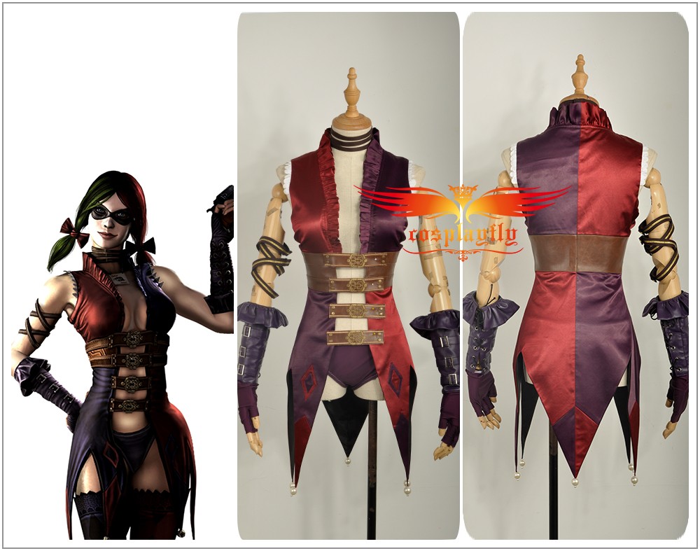 Movie Gods Among Us Ultimate Edition Harley Quinn Cosplay Costume Outfits For Women Adult Stcokings Hairpin Halloween Carnival Harley Quinn Cosplay Costume Harley Quinn Cosplaycosplay Costume Aliexpress