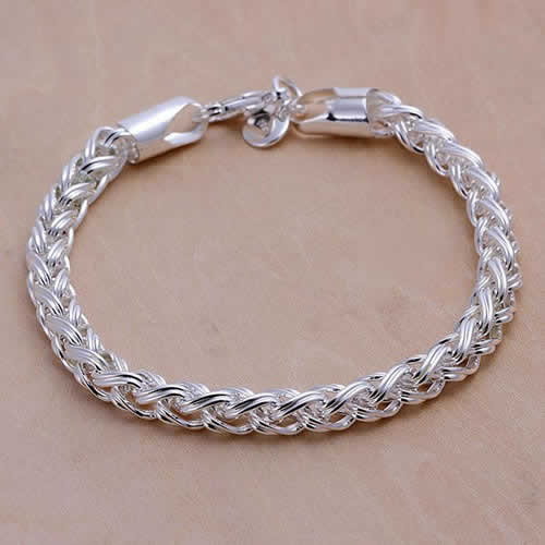 H070 Wholesale 925 silver bracelet 925 silver fashion jewelry charm bracelet Bracelet Men Women charms