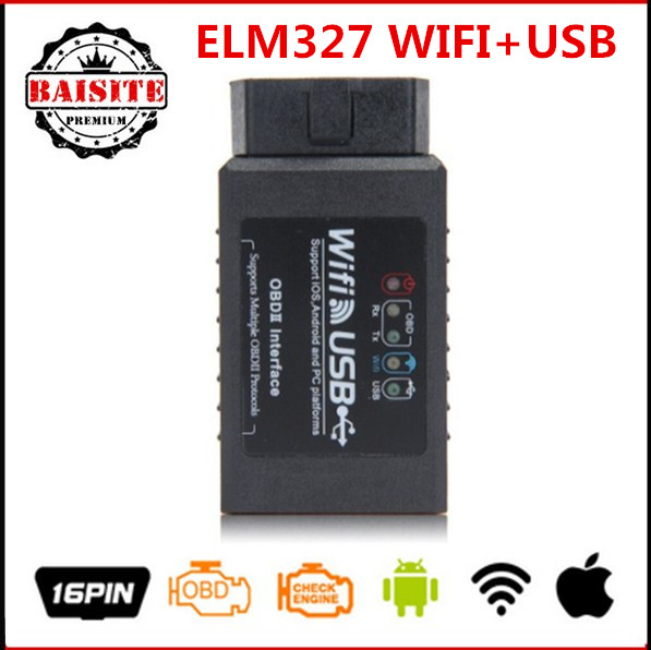 2016 -  ELM327 Wifi USB     Bluetooth ELM 327 Wifi OBD2 / OBDII   Iphone IOS