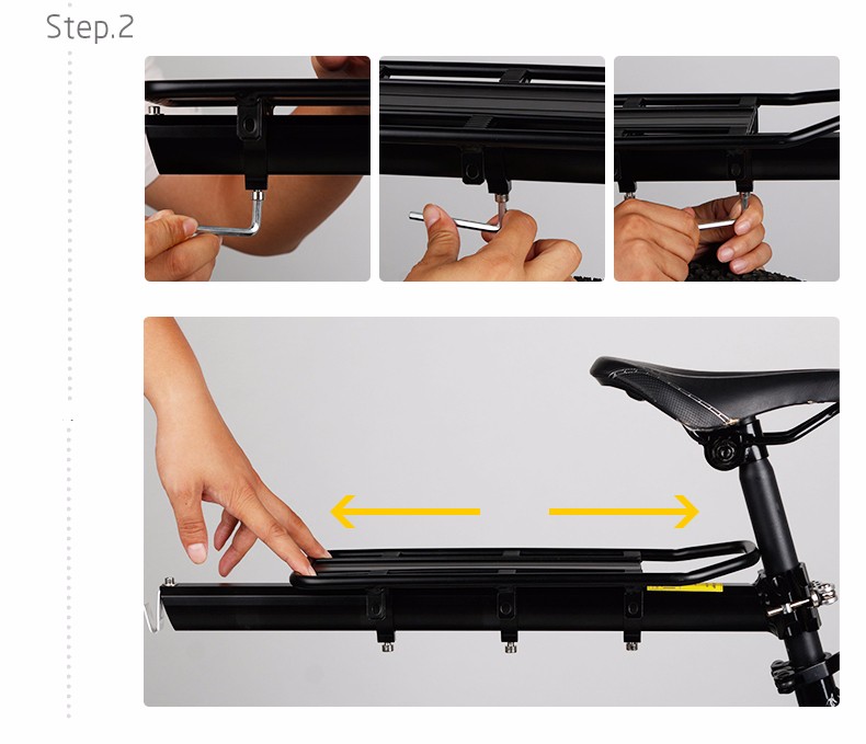 CoolChange Bicycle Accessories Mountain Bike Carrier Cargo Rear Rack Shelf Bicycle Luggage Rack Can Load Cool Change Bicycle Accessories Mountain Bike Carrier Cargo Rear Rack Shelf Bicycle Luggage Rack Can Load