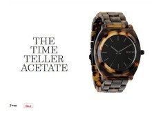 Nixo para el momento cajero acetato reloj de acero inoxidable de lujo 3 enlace venda de la pulsera w / micro ajuste japonés movimiento de cuarzo