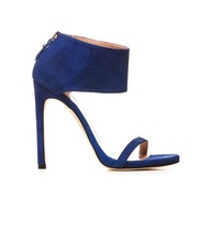 Sexy High Heels Womens Gladiator Roman Open Toe Cut Out Suede Nubuck Leather Mules Sandals Strap Brand New Design Slide Women