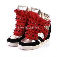 New zapatillas deportivas mujer genuine leather women shoes chaussure femme wedge zapatos mujer