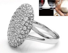 New Popular Film Twilight Bella Engagement Rings With Full Crystal Fashion 925 Sterling Silver Rings For