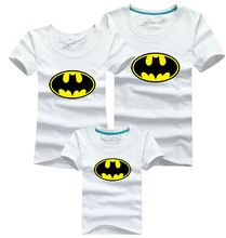 8 Colors Batman Women Men Children Boy Girl T shirt Family Matching Clothing Father Mother Daughter Son Summer Family Look